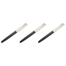 3X HERO 616 Stylo A Encre Capuchon or Plume Noire pour Petit Vintage