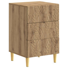 vidaXL Bedside Table Artisan Oak 43 x 39.5 x 66.5 cm Engineered Wood