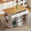 Locking-Wheel Kitchen Island, 120x65x89 cm 1