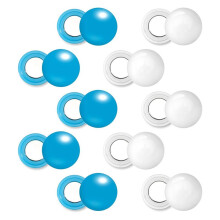 10 Pairs Running Bib Magnets, Magnetic Race Bib Clips Bib Clips Running Bib Buckles Bib Fasteners & White