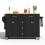 Compact Kitchen Island on Wheels – 120x65x89cm 8