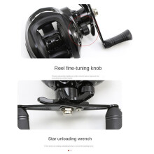 4X Water Drop Wheel Fishing Baitcasting Reel 18+1 Shaft 7.2:1 High Gear Metal Cup Sea Jig Wheel Left Hand