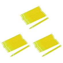 30 Pezzi Giallo Plastica Rete da Pesca Riparazione Spole Navette Bobina 2
