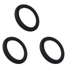 3pcs 16 Inch 16 x 1.75 Bicycle Solid Tires Bicycle Bike Tires 16 x 1.75 Black Rubber Non-Slip Tires Cycling Tyre