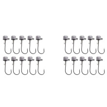 20Pcs Ned Rig Jig Finesse Mushroom Jig Heads for Soft Plastic Bait for Ned Rig Technique Lead Mushroom Jig A