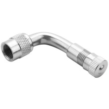 4X Adaptador de ExtensióN del Tubo de la VáLvula del NeumáTico de la Bicicleta del NeumáTico de la Motocicleta del ÁNgulo de 90 Grados