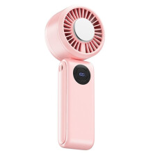 Handheld Cooling Fan with Semiconductor Cooling, Turbo Wind, Foldable 5-Speed, for Outdoor Neck Fan Rechargeable
