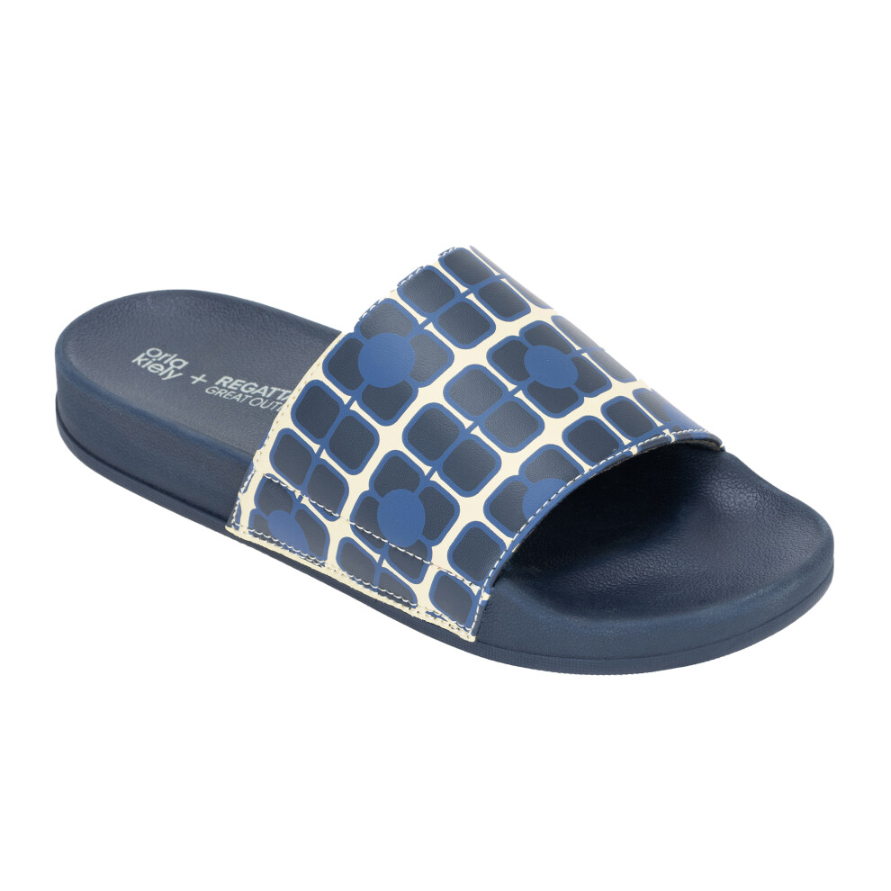 Regatta (6 Uk, Navy) Womens/Ladies Orla Kiely Giant Poppy Sliders