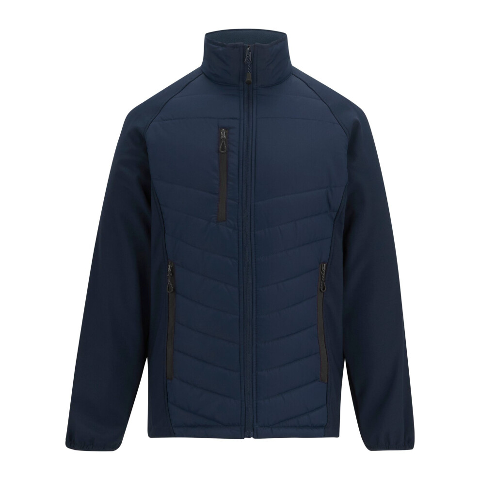 Regatta (L, Navy/Ash) Mens Full Zip Padded Jacket