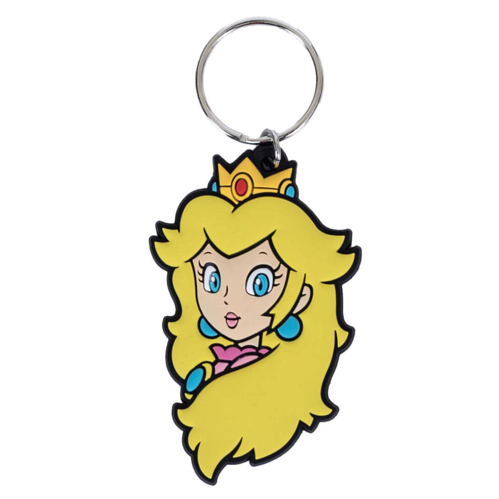 Super Mario Pvc Princess Peach Keyring