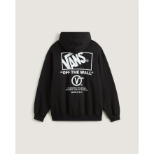 (L, Black) Vans Mens Stacked Hoodie