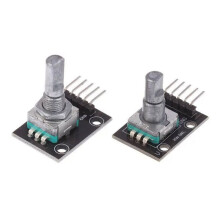 2 Stück Einstellbares Drehgebermodul KY-040 für -Mikrocontroller (15 X 16,5 mm) mit Knöpfen