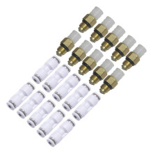 10Pcs M8 Air Suspension Compressor Valve & 4mm Connectors for S-Class W220 R-Class W164