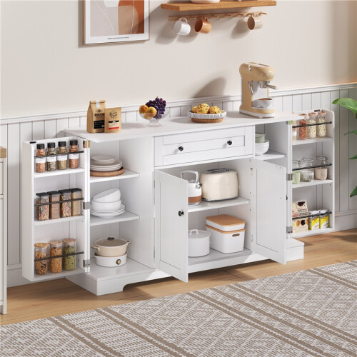 Multifunctional Kitchen Sideboard, 138 cm