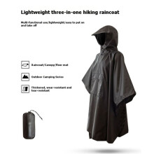 Outdoor Raincoat Rain Poncho with Pocket Rain Coat Jacket Sun Shelter for Camping Hiking Traveling
