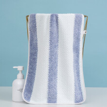 Serviettes à mains rayées Djunllk en microfibre ultra douce, gants de toilette très absorbants pour salle de bain, hôtel, salle de sport - 75 cm