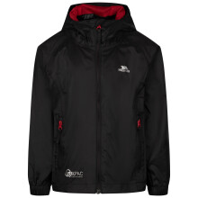 (5/6, Black/Red) Trespass Unisex Kids Packaway Jacket - Qikpac