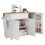 Foldable Oak Kitchen Table 132.5x44x90cm 9