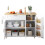 Foldable Oak Kitchen Table 132.5x44x90cm 10