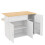 Foldable Oak Kitchen Table 132.5x44x90cm 12