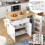 Foldable Oak Kitchen Table 132.5x44x90cm 2