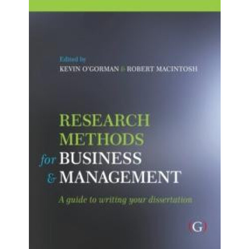 Research Methods for Business and Management a guide to writing your d