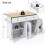 Barn-Style Kitchen Island, 140x43x90.5 cm 2