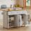 Barn-Style Kitchen Island, 140x43x90.5 cm 12