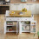 Barn-Style Kitchen Island, 140x43x90.5 cm 3