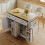 Barn-Style Kitchen Island, 140x43x90.5 cm 6