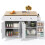 Barn-Style Kitchen Island, 140x43x90.5 cm 7