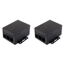 2X Industrial Grade Metal Case (D) for Raspberry Pi 5, Larger Internal Space, Supports Installing Official Cooling Fan