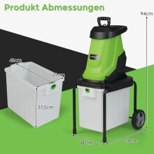 Elektromos faaprító, 2800 W, 50 literes gyűjtőtartály, 45 mm-es űrtartalom