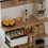 High-Gloss Kitchen Cabinet 105x45x185cm 4