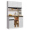 High-Gloss Kitchen Cabinet 105x45x185cm 6