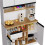 High-Gloss Kitchen Cabinet 105x45x185cm 7
