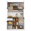 High-Gloss Kitchen Cabinet 105x45x185cm 9