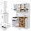 High-Gloss Kitchen Cabinet 105x45x185cm 2