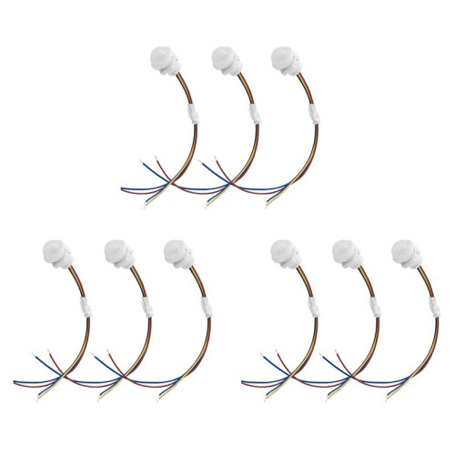 9 Packs Motion Sensor Light , PIR Sensor  Detection ,Ceiling or Wall Mount  Light