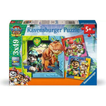 Ravensburger - Puzzle Paw Patrol Dino Mission 3x49 pcs