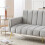 Modern Velvet Sofa Bed – Grey, Adjustable 11