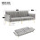 Modern Velvet Sofa Bed – Grey, Adjustable 2