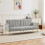 Modern Velvet Sofa Bed – Grey, Adjustable 6