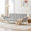 Modern Velvet Sofa Bed – Grey, Adjustable 7