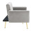 Modern Velvet Sofa Bed – Grey, Adjustable 15