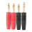 4pcs4mm B7 24K επιχρυσωμένο μουσικό ηχείο με καλώδιο καλωδίου ακίδας καλωδίου μπανάνας 2
