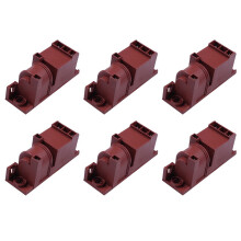 6X Estufa de gas AC220V AC Pulse Encendedor de pulso seguro y eficiente Conexiones de 2 terminales Dos tomas Encendido de estufa de horno europeo