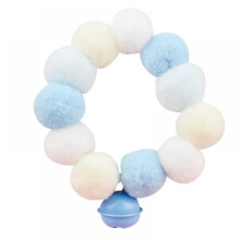 Boule en peluche pour chien ou chat, collier élastique ajustable pour un confort optimal