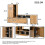 2-Piece TV Wall Unit Set – Up to 265 cm, 120" Max 15