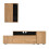 2-Piece TV Wall Unit Set – Up to 265 cm, 120" Max 5
